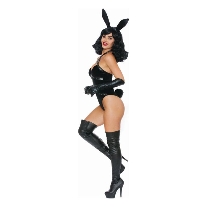 Dreamgirl Bad Girl Bunny 3-piece Costume, Black, M