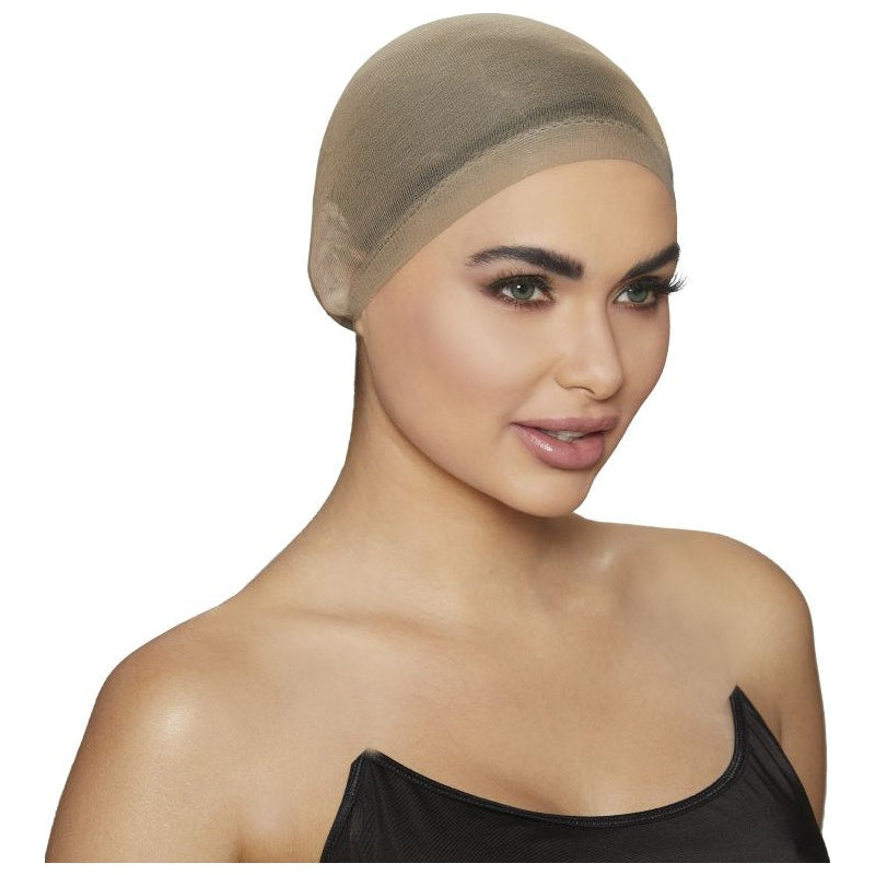 Dreamgirl Wig Cap, 2-piece, Nude, One Size