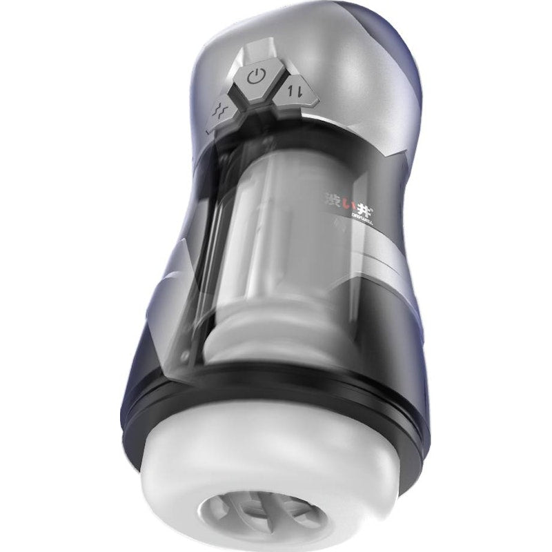 DVA Automatic USB Thrusting and Vibrating Masturbator, Black