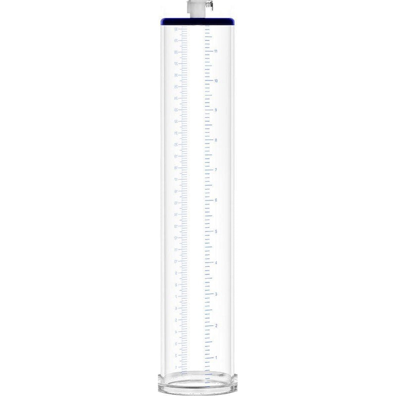 LuvPump Premium Penis Pump Valve Cylinder. 2.25in x 12in (5.7cm x 30.5cm), Clear