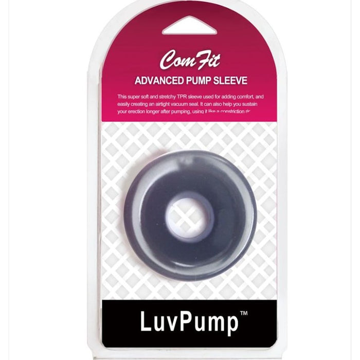 LuvPump Silicone Donut Cushion Pump Cylinder 1.75in - 2.15in (4.4cm, 5.5cm), Black