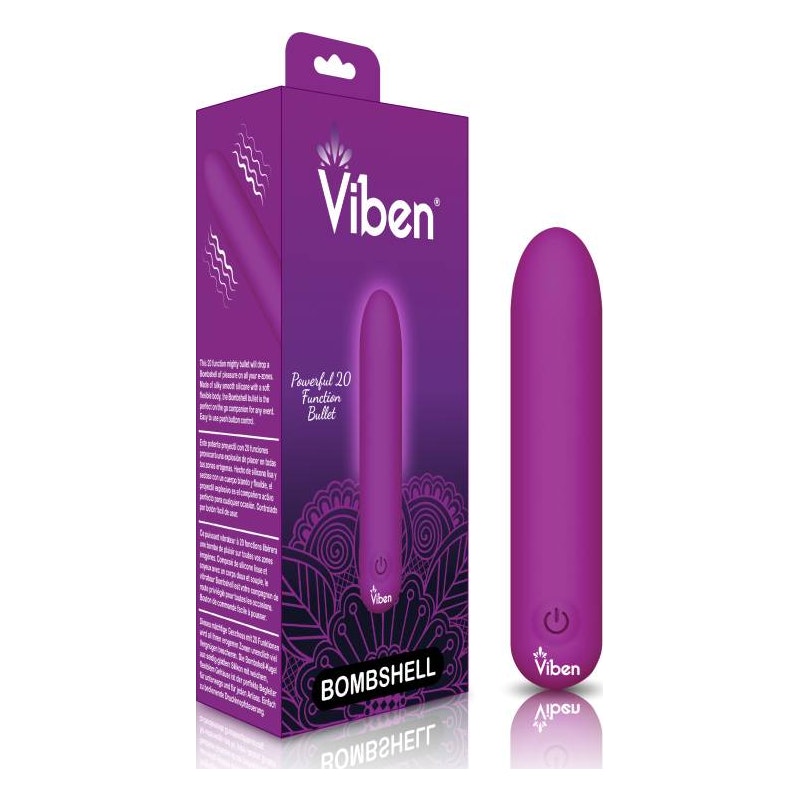 Viben Bombshell Mighty Bullet Vibrator, Berry