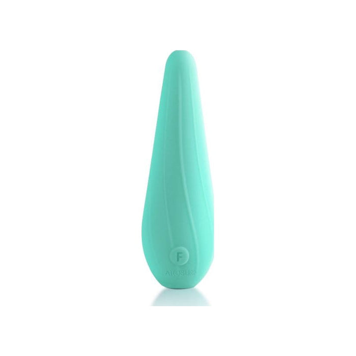 Arosum VibeSwirl Drip Shape Rechargeable Vibrator, Teal