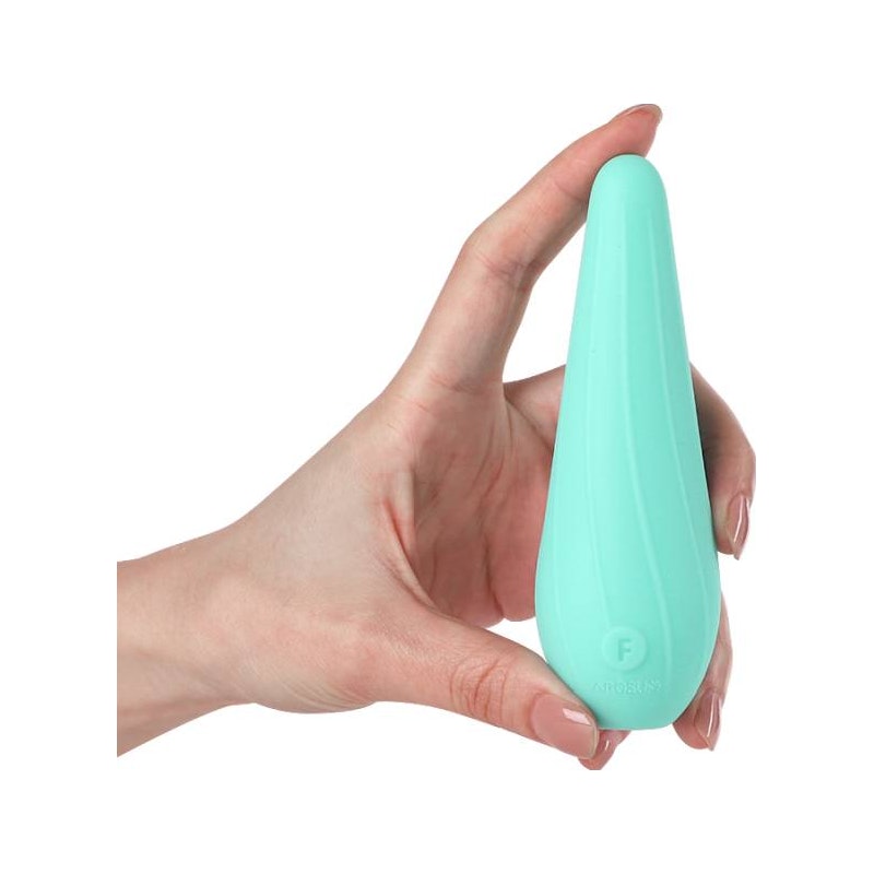 Arosum VibeSwirl Drip Shape Rechargeable Vibrator, Teal