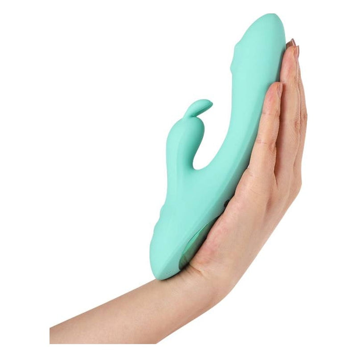 Arosum G-Rabbit Rotating G-Spot and Clitoral Vibrator, Teal