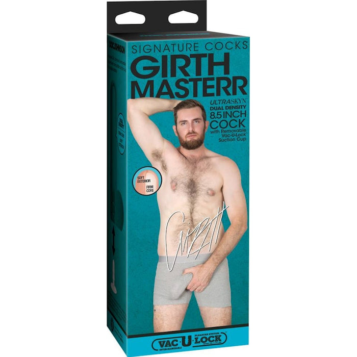 Girthmasterr ULTRASKYN Cock with Removable Vac-U-Lock Suction Cup, 8.5"/23cm, Vanilla