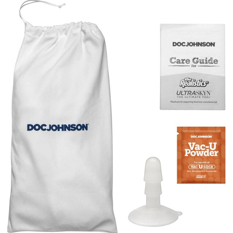 Girthmasterr ULTRASKYN Cock with Removable Vac-U-Lock Suction Cup, 8.5"/23cm, Vanilla