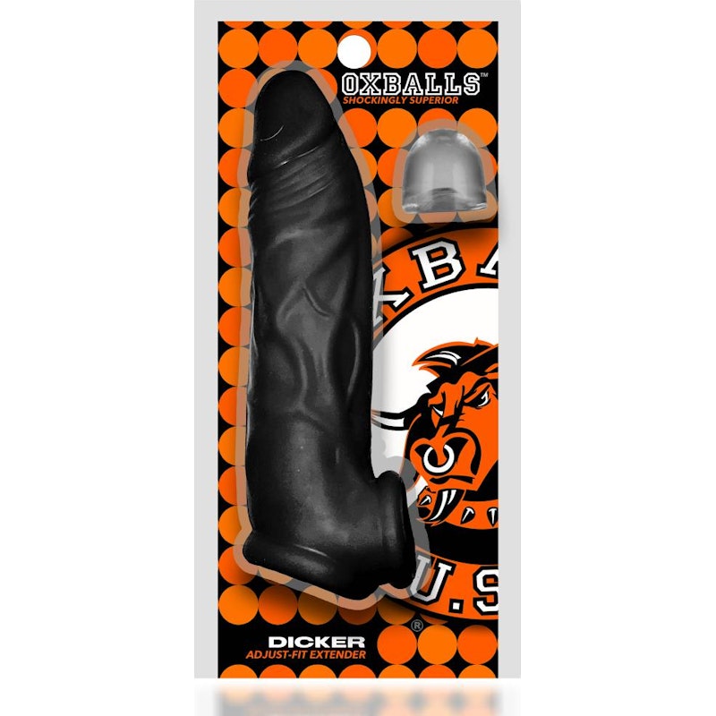OxBalls Dicker Ultra-Slim Cocksheath, Black Ice