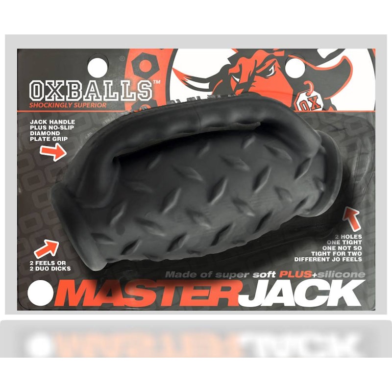 OxBalls Masterjack Double Penetration Stroke, Black Ice