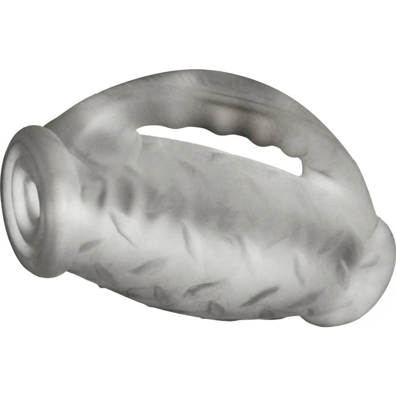 OxBalls Masterjack Double Penetration JO, Clear Ice