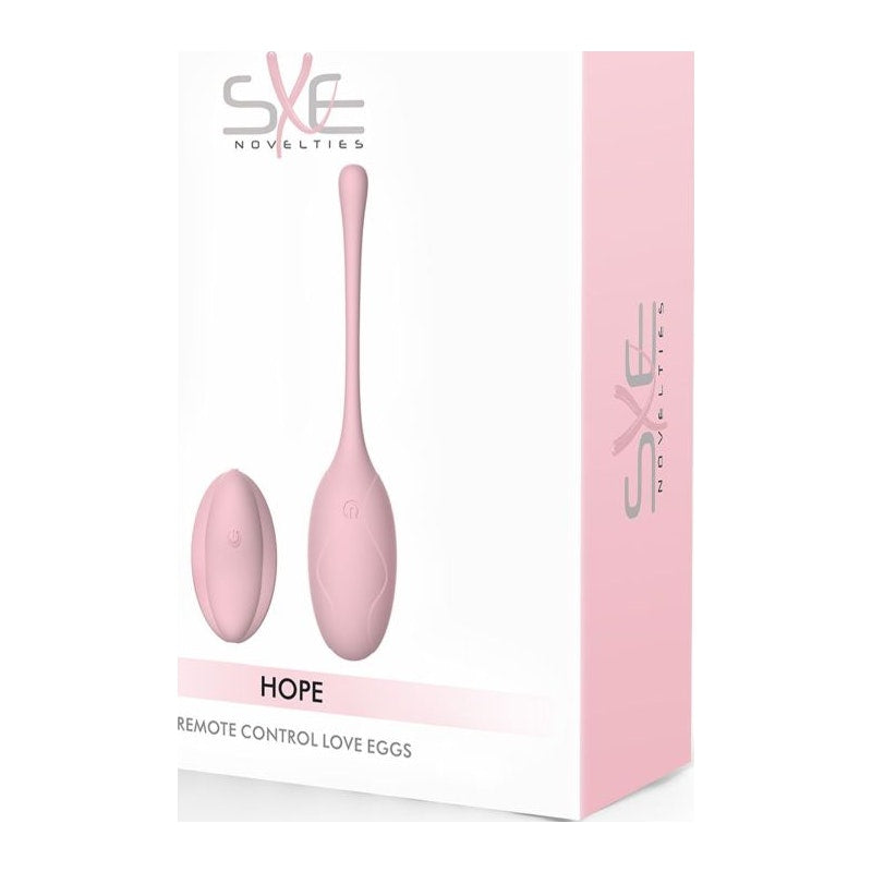 SXE Hope Remote Control Silicone Love Egg, Pink
