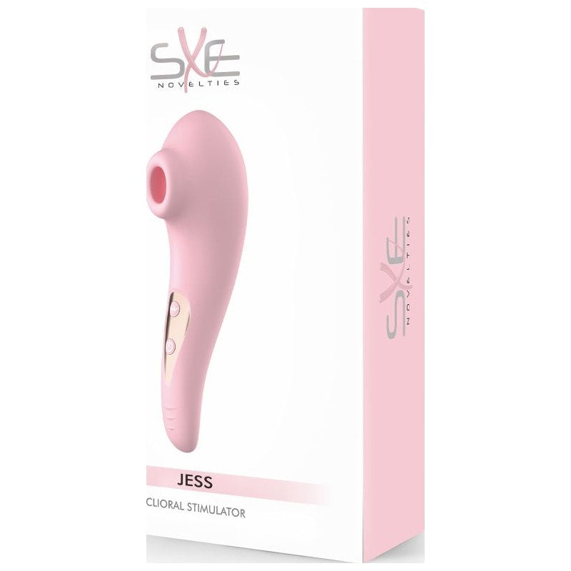 SXE Jess Vibrating and Sucking Clitoral Stimulator, Pink