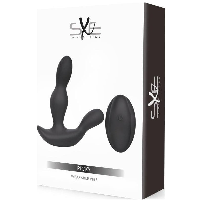 SXE Ricky Wearable Vibrator with Remote, Black
