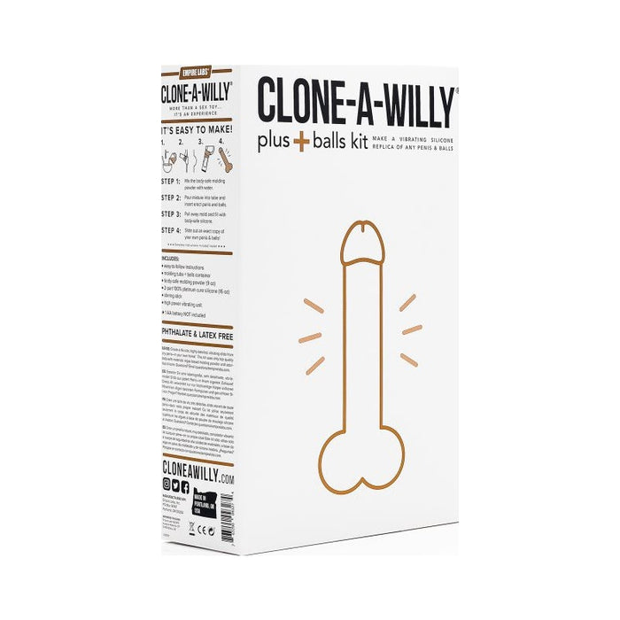 Clone a Willy Plus Balls Kit, Medium Skin Tone