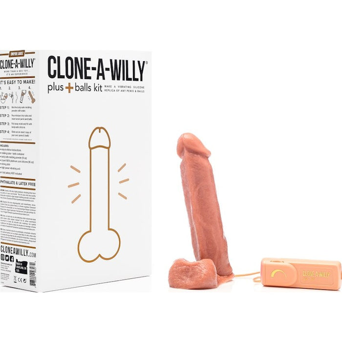 Clone a Willy Plus Balls Kit, Medium Skin Tone