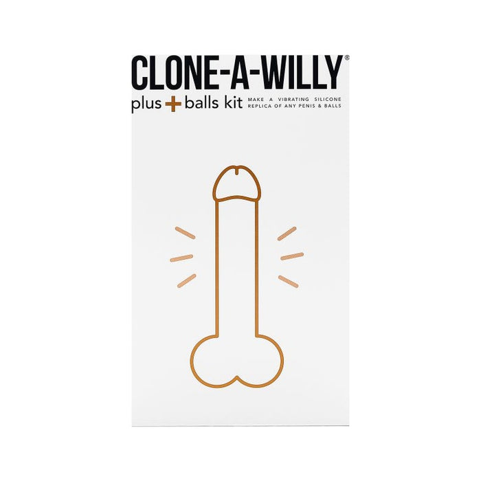 Clone a Willy Plus Balls Kit, Dark Skin Tone, Flesh