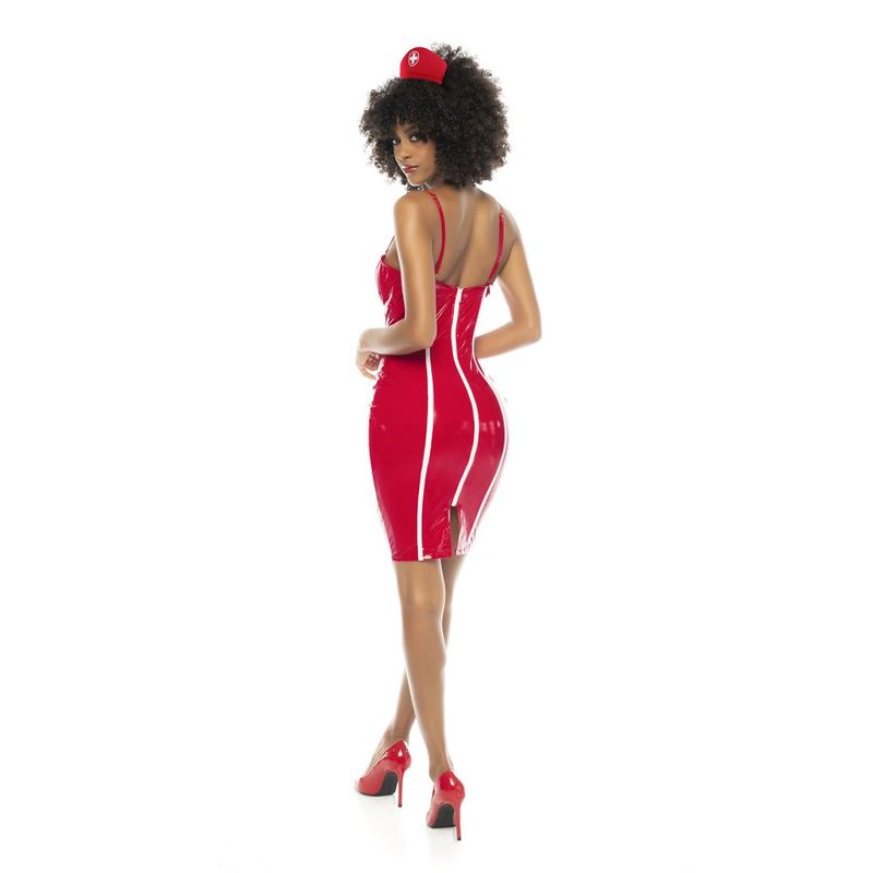 Mapale Nurse Costume, Red/Black, S-XL
