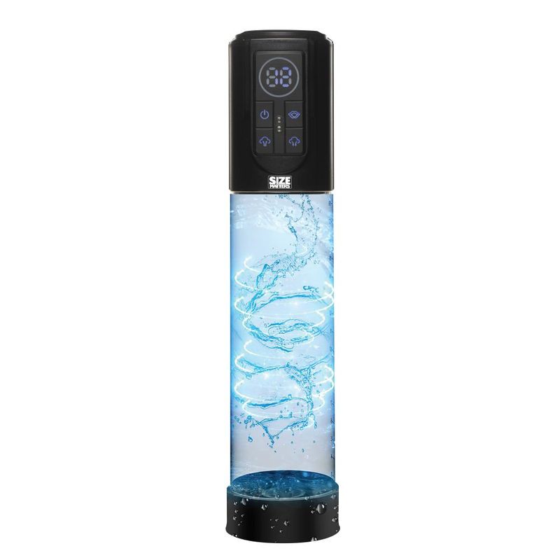 Size Matters Automatic LCD USB Penis Pump, Clear