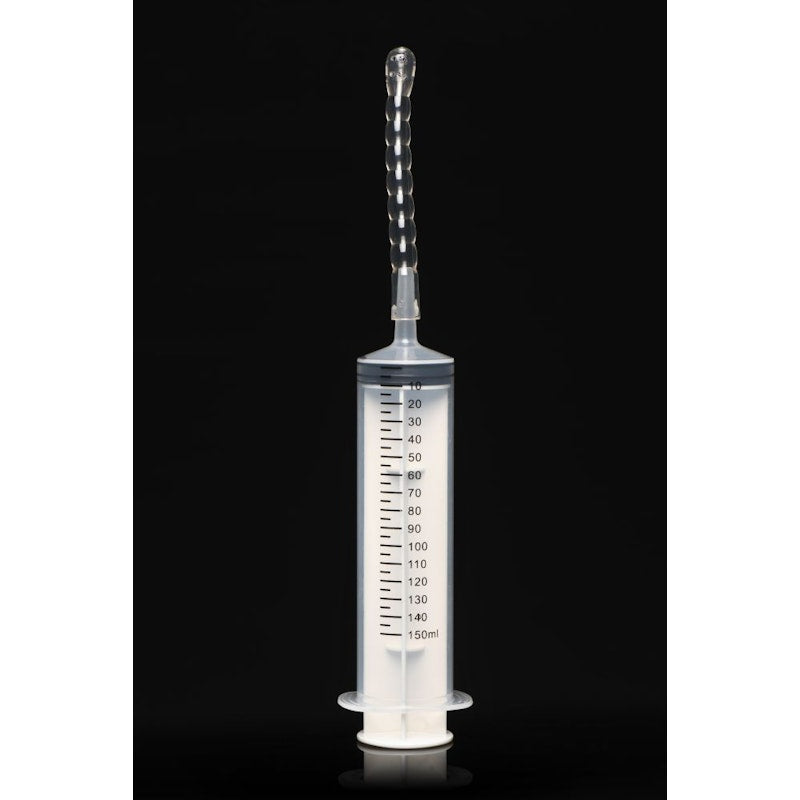 CleanStream Enema Syringe With Attachments, Clear