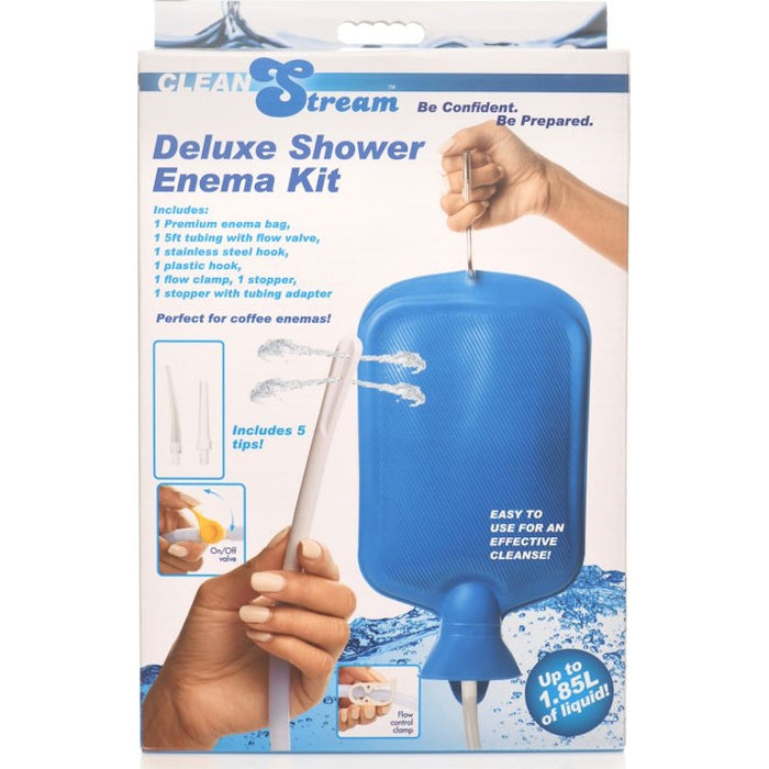 CleanStream Deluxe Shower Enema Bag and Nozzle Kit (1.85l)