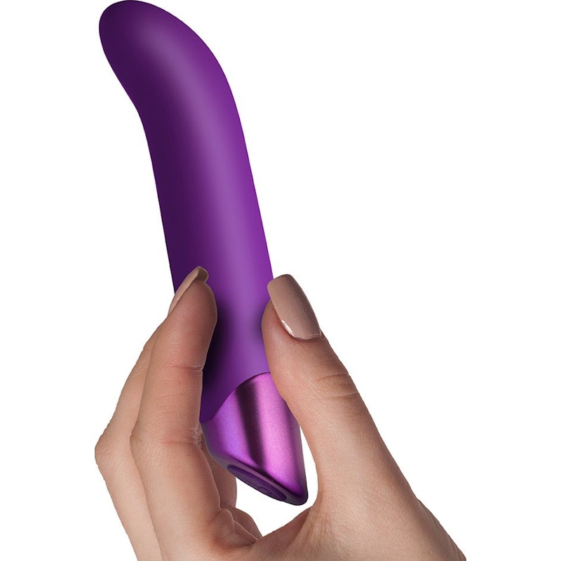 Rocks Off  Chaiamo G Purple Vibrator, 6" (15cm), Purple
