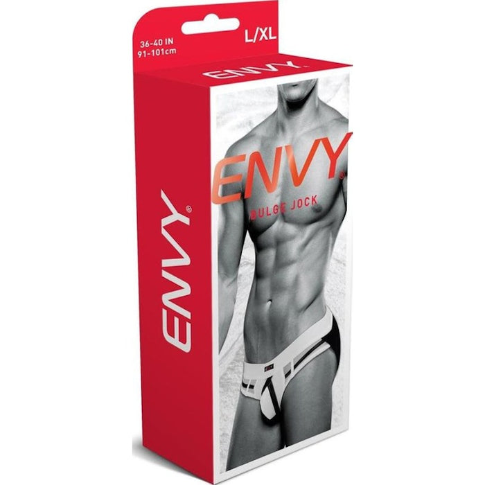 Envy Bulge Jock, White, S/M, M/L, XL