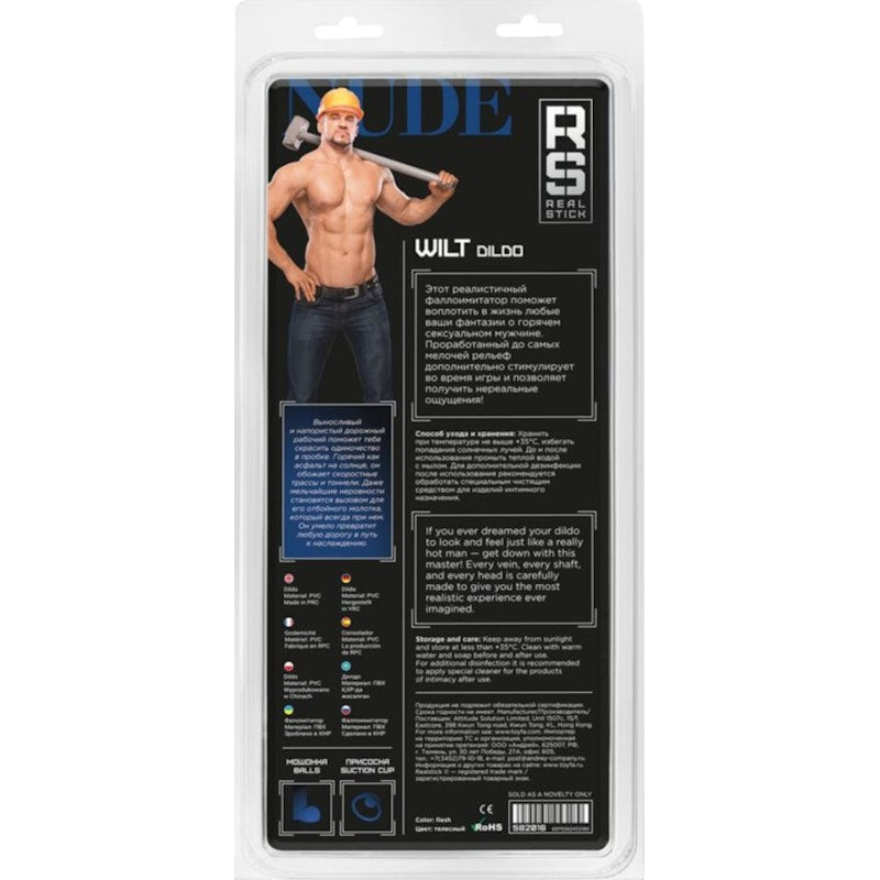 RealStick Nude Dildo Wilt, Flesh