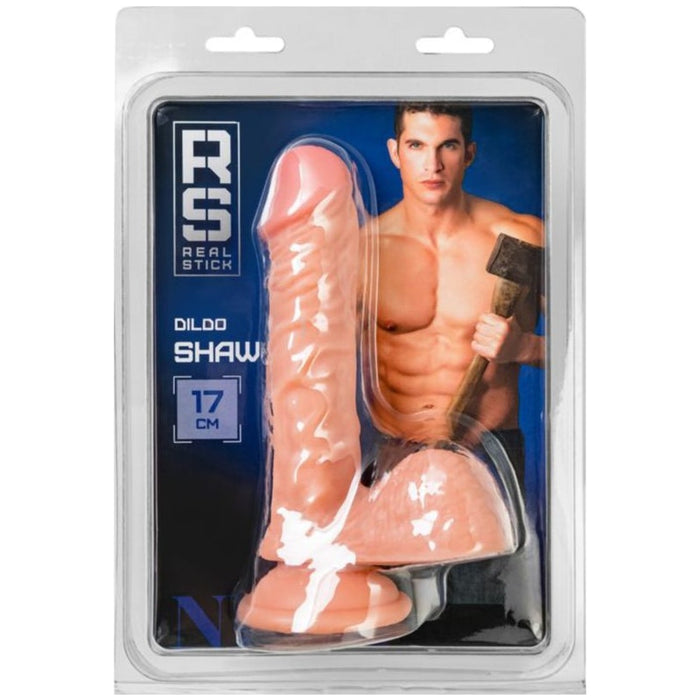 RealStick Nude Dildo Shaw, 17cm, Flesh