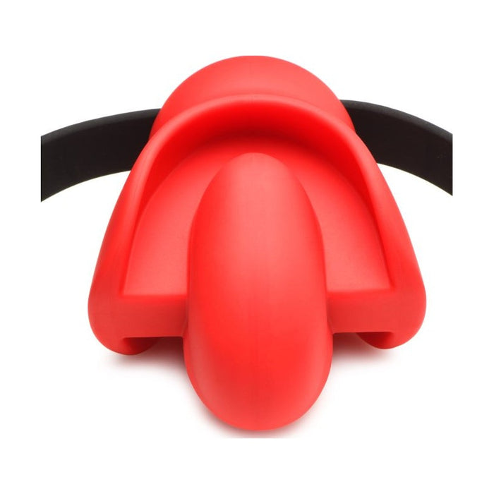 Master Series Gag Order Extreme Silicone Ball Gag, Red
