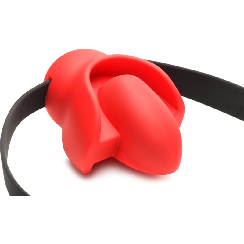 Master Series Gag Order Extreme Silicone Ball Gag, Red