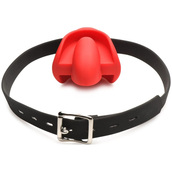 Master Series Gag Order Extreme Silicone Ball Gag, Red