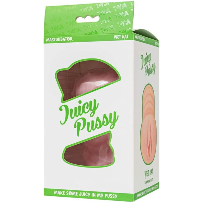 Juicy 'Wet Kat' Self Lubricating Masturbator, Flesh