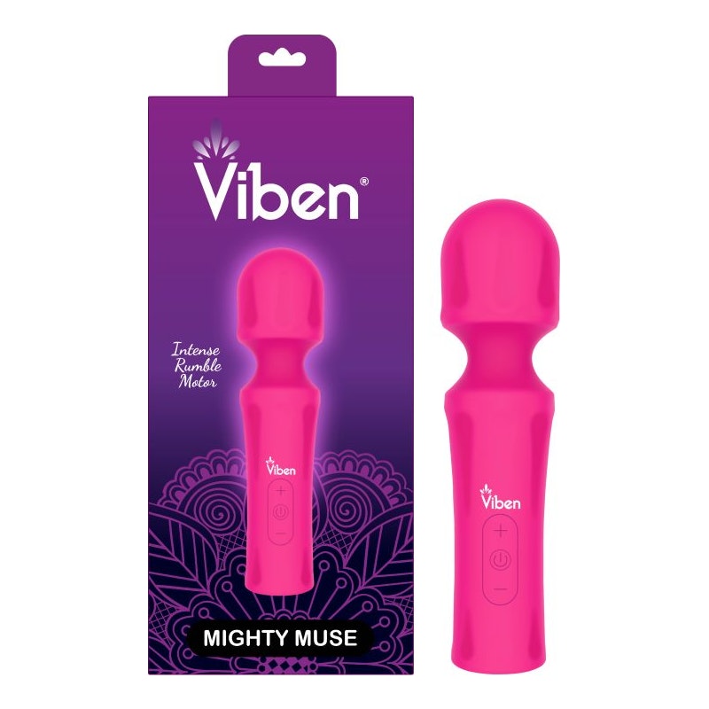 Viben Mighty Muse Massager, Hot Pink