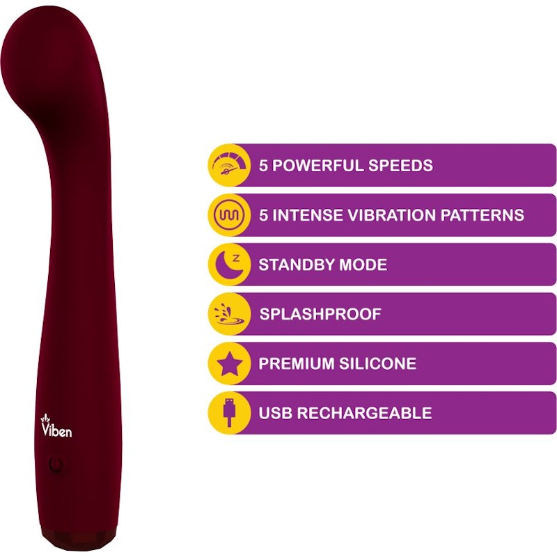 Viben Devotion G-Spot Vibrator, Ruby