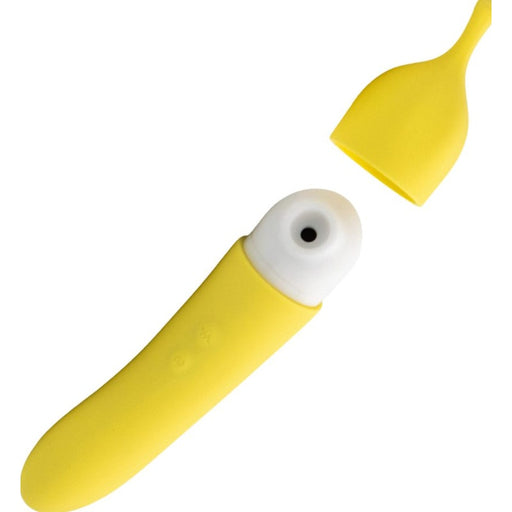 Natalies Toy Box Banana Cream Air Pulse G-Spot Vibrator, Yellow