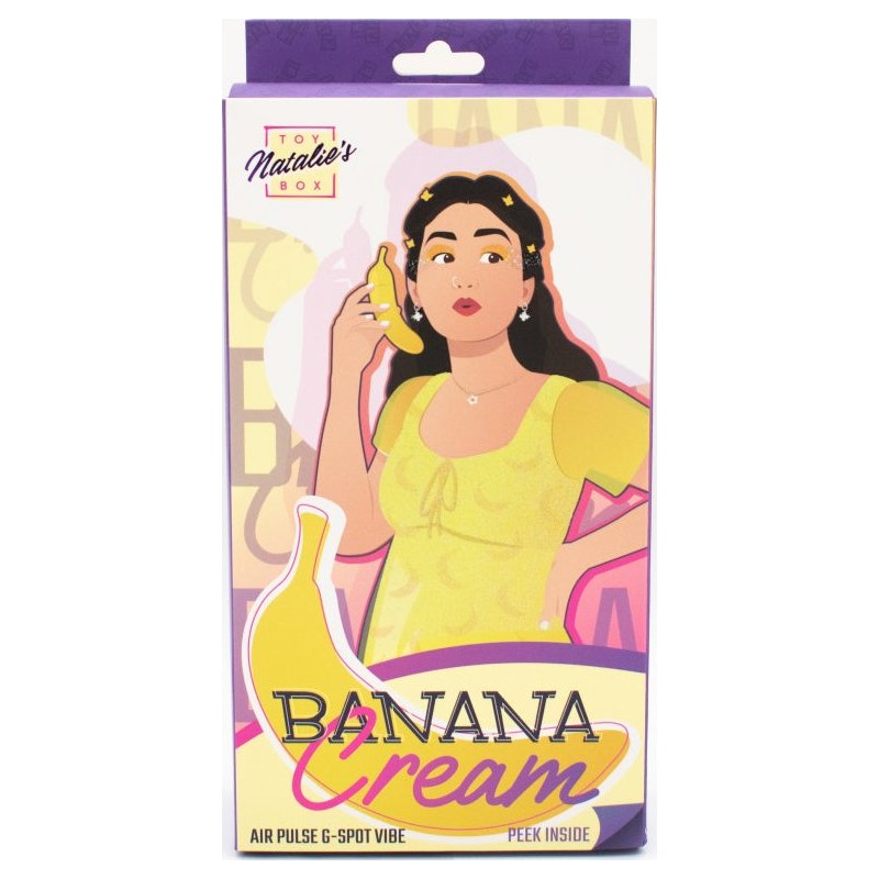 Natalie's Toy Box Banana Cream Air Pulse G-Spot Vibrator, Yellow