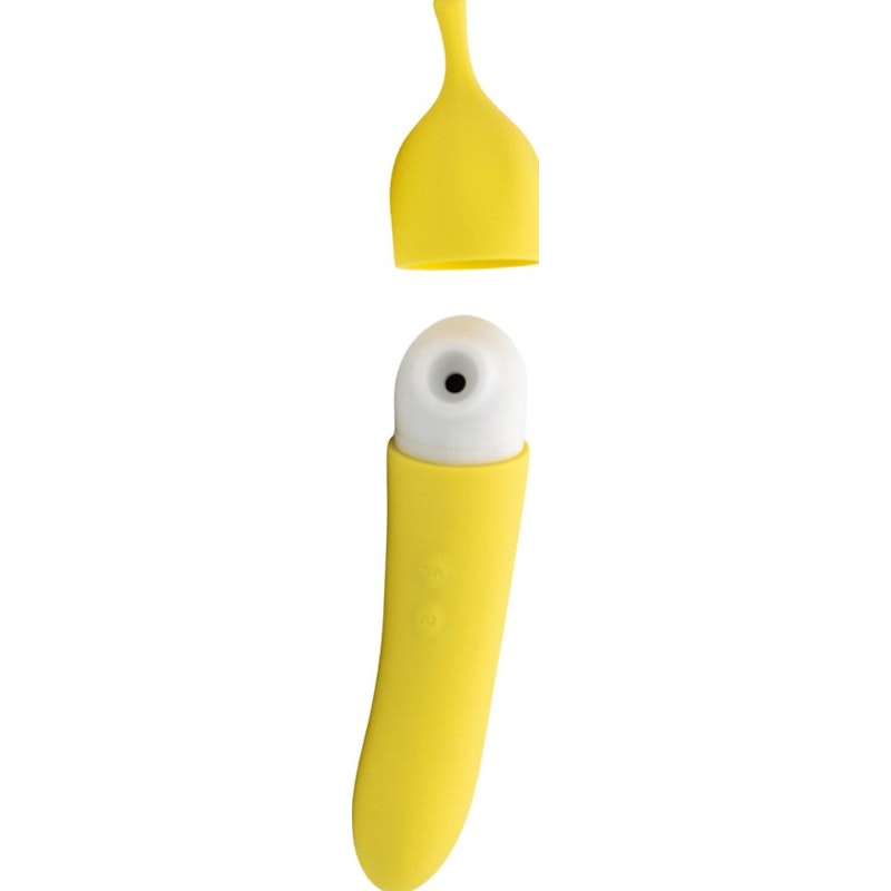 Natalie's Toy Box Banana Cream Air Pulse G-Spot Vibrator, Yellow