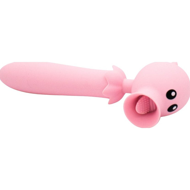 Natalie's Toy Box  Lick N' Stick Clit Flicker G-Spot Vibrator, Pink