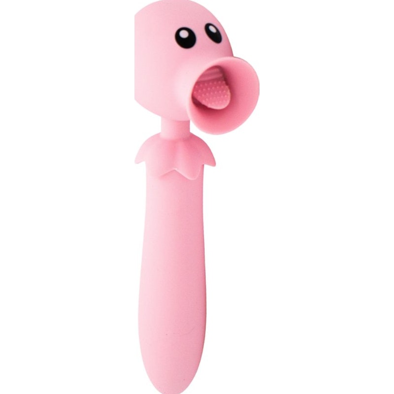 Natalie's Toy Box  Lick N' Stick Clit Flicker G-Spot Vibrator, Pink