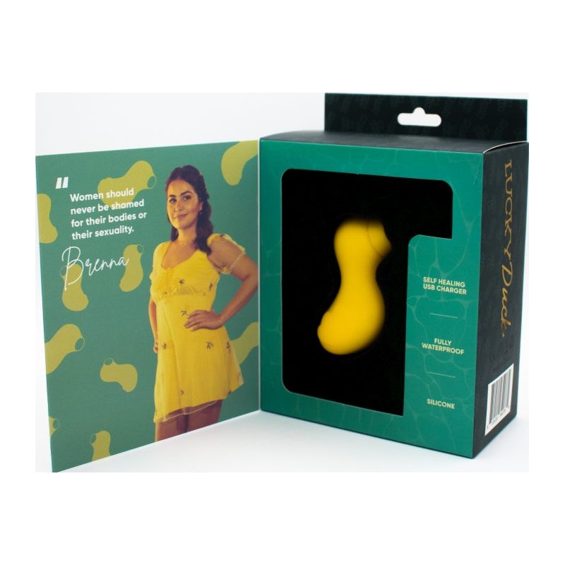 Natalie's Toy Box Lucky Duck Suction Stimulator, Yellow