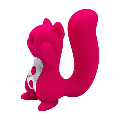 Natalie's Toy Box Screaming Squirrel Air Pulse & G-Spot Vibrator, Pink