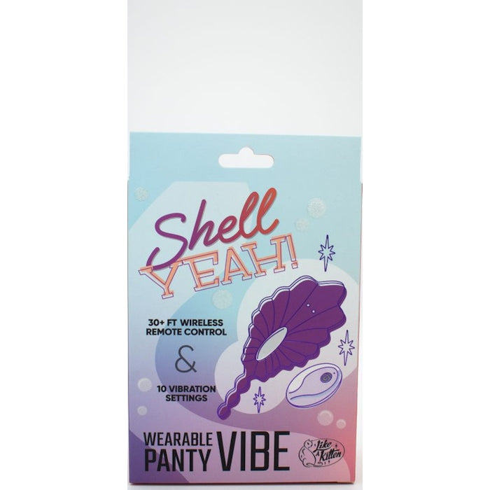 Natalie's Toy Box Shell Yeah! Remote Controlled Wearable Panty Vibrator, Purple