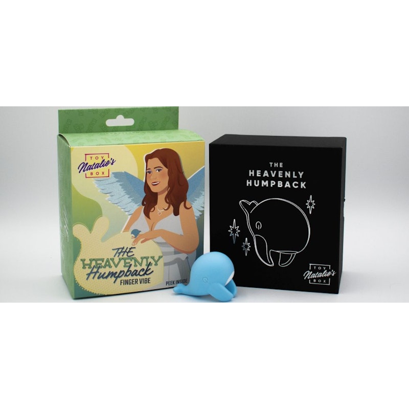 Natalie's Toy Box Heavenly Humpback Finger Bullet Vibrator, Blue