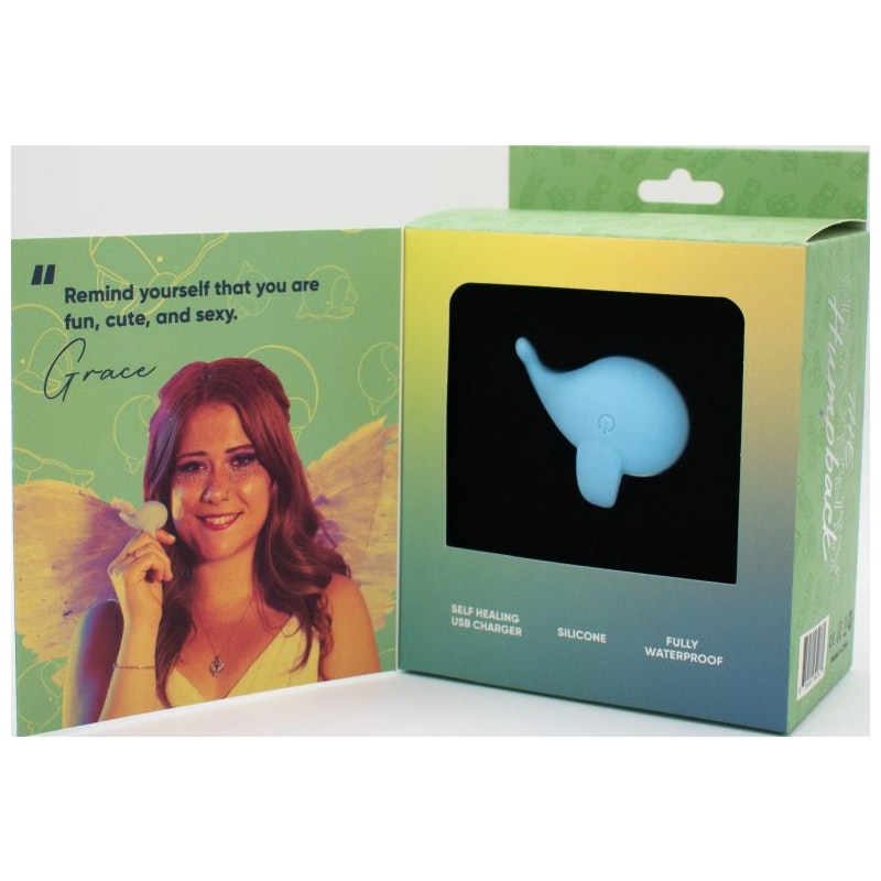 Natalie's Toy Box Heavenly Humpback Finger Bullet Vibrator, Blue