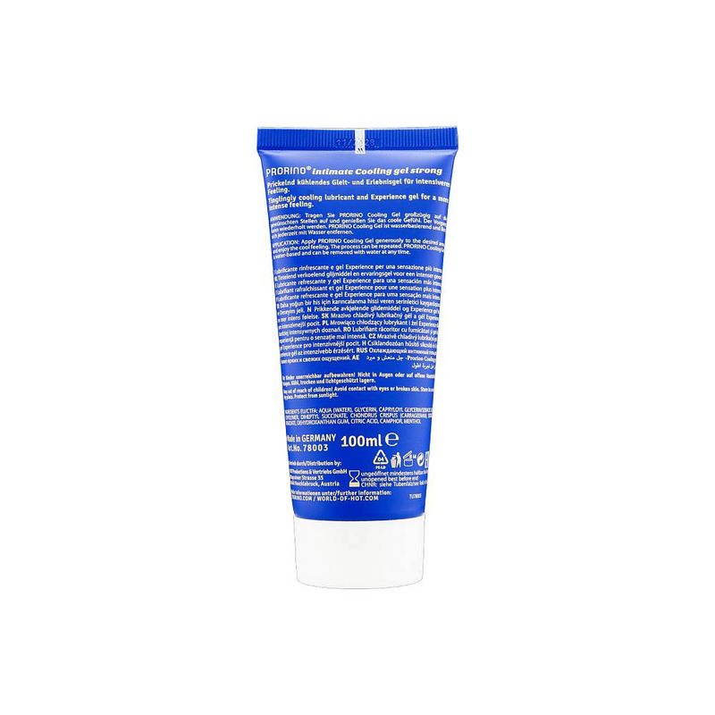 HOT PRORINO Cooling Gel Strong Lubricant, 100ml