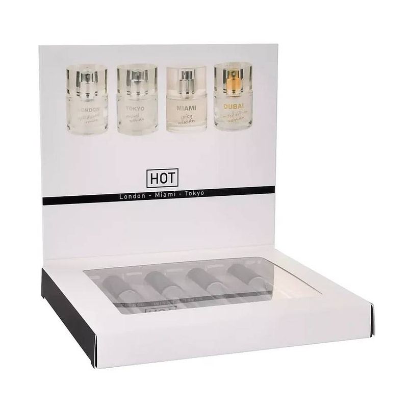 HOT Pheromone Eau du Parfum for Women, 4x5ml Tester Box