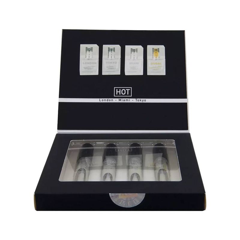 HOT Pheromone Eau du Parfum for Men, 4x5ml Tester Box