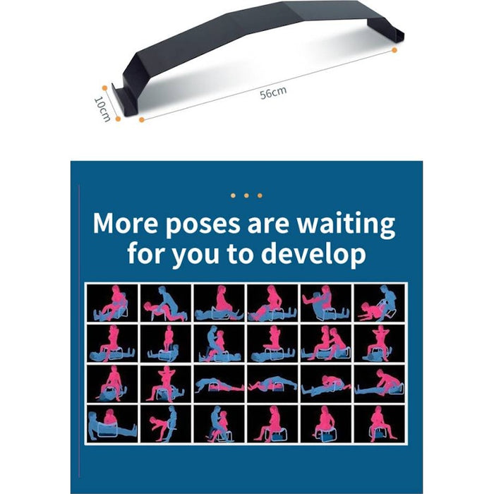 Sex Chair Adjustable Height Black w Handle and Arch Bridge