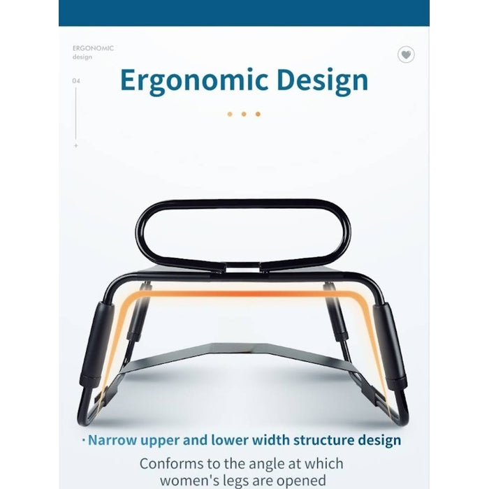 Sex Chair Adjustable Height Black w Handle and Arch Bridge