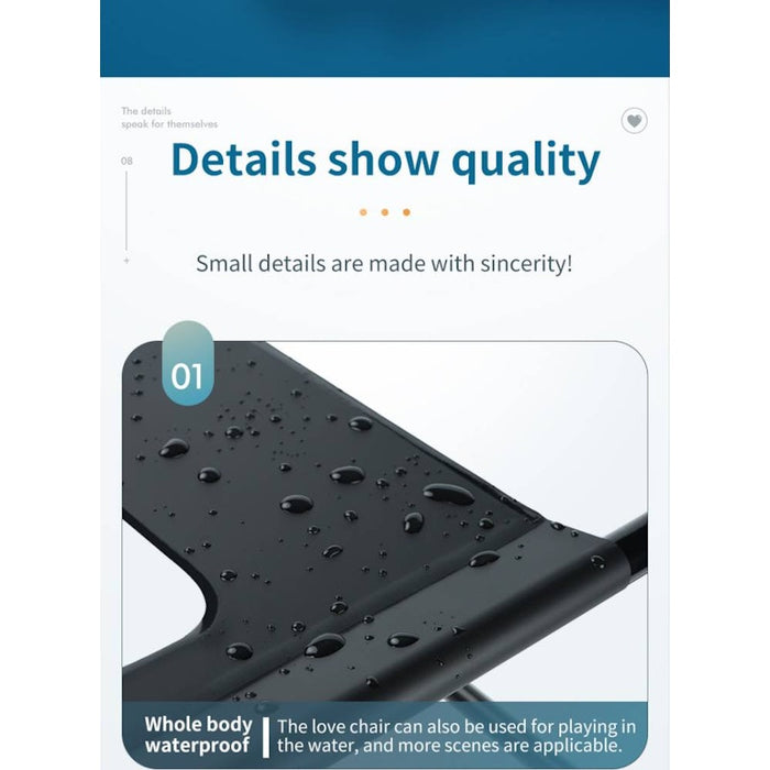 Sex Chair Adjustable Height Black w Handle and Arch Bridge